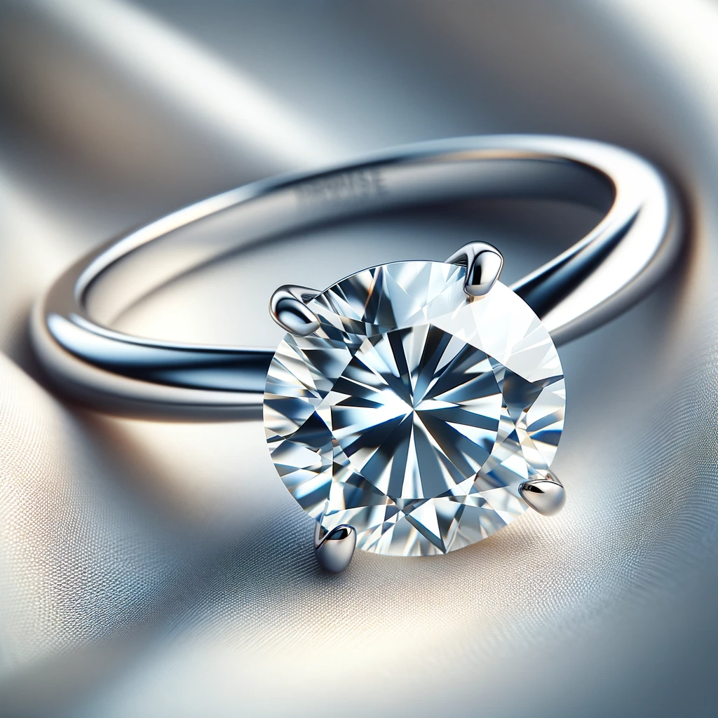 Lab Grown Diamond Solitaire Engagement Ring 