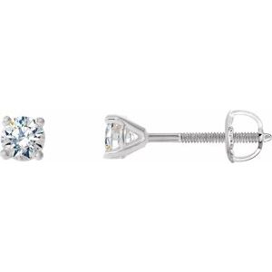 14K White Gold Diamond Cocktail Earrings