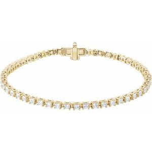 Lab-Grown 7" Tennis Diamond Bracelet