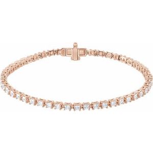 Lab-Grown 7&quot; Tennis Diamond Bracelet