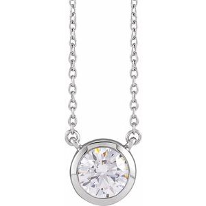 Lab-Grown Diamond Adjustable 16-18&quot; Necklace