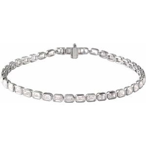 Lab-Grown Diamond Line 7&quot; Bracelet