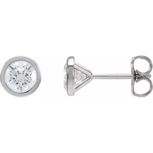 14K White Gold Cocktail Diamond Earrings