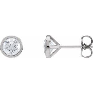 14K White Gold Cocktail Diamond Earrings