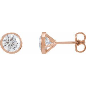 14K Rose Gold Cocktail Diamond Earrings