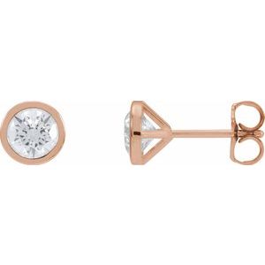 14K Rose Gold Cocktail Diamond Earrings