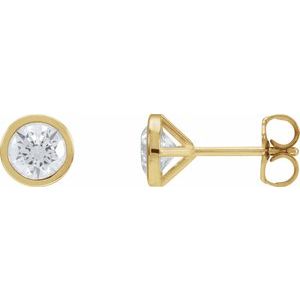 14K Yellow Gold Cocktail Diamond Earrings