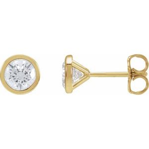 14K Yellow Gold Cocktail Diamond Earrings