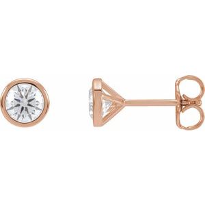 14K Rose Gold Cocktail Diamond Earrings