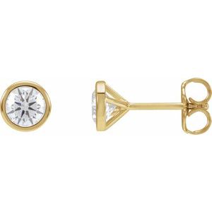 14K Yellow Gold Cocktail Diamond Earrings