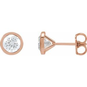 14K Rose Gold Cocktail Diamond Earrings