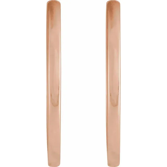 14K Hinged 20 mm Hoop Earrings