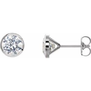 14K White Gold Cocktail Diamond Earrings