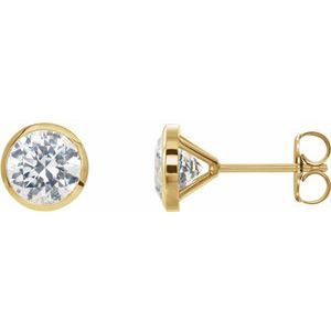 14K Yellow Gold Cocktail Diamond Earrings