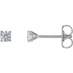 14K White Gold Diamond Cocktail Earrings