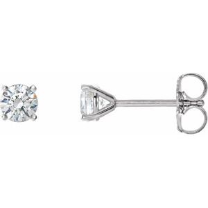 14K White Gold Diamond Cocktail Earrings