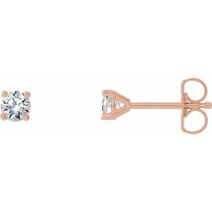 14K Rose Gold Diamond Cocktail Earrings