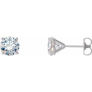 14K White Gold Diamond Cocktail Earrings