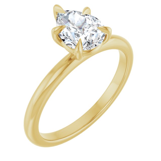 14K Yellow Engagement Ring Mounting