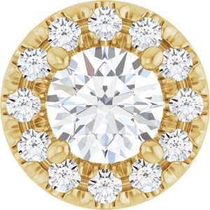Halo Natural Diamond Pendant