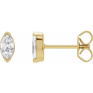 Lab-Grown Diamond Marquise Stud Earrings