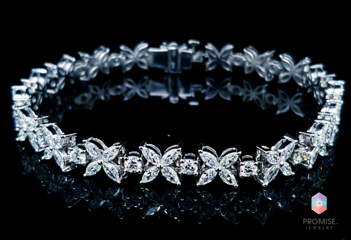 Infinite Elegance Pedal Diamond Bracelet