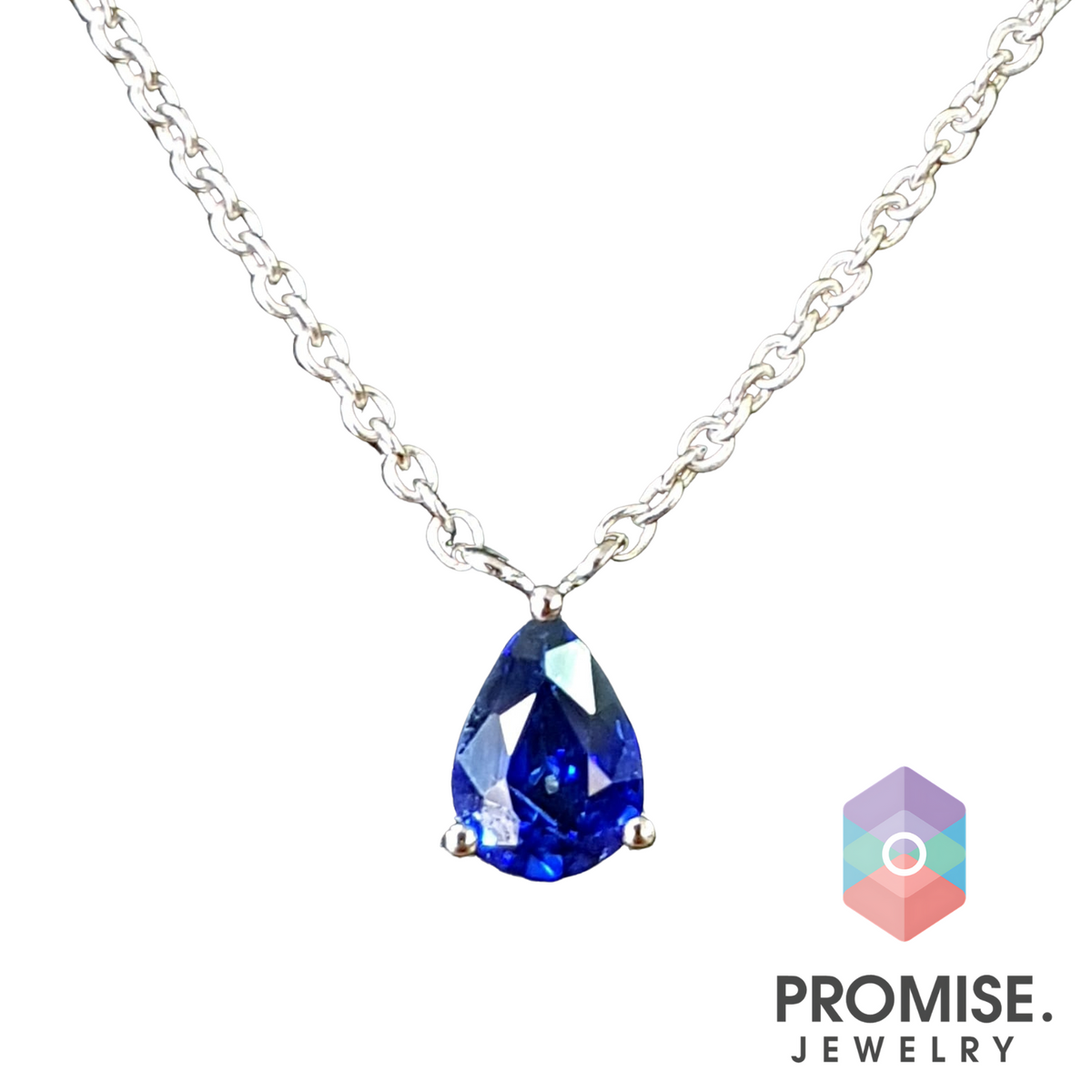 Pear Shaped Sapphire Pendant 