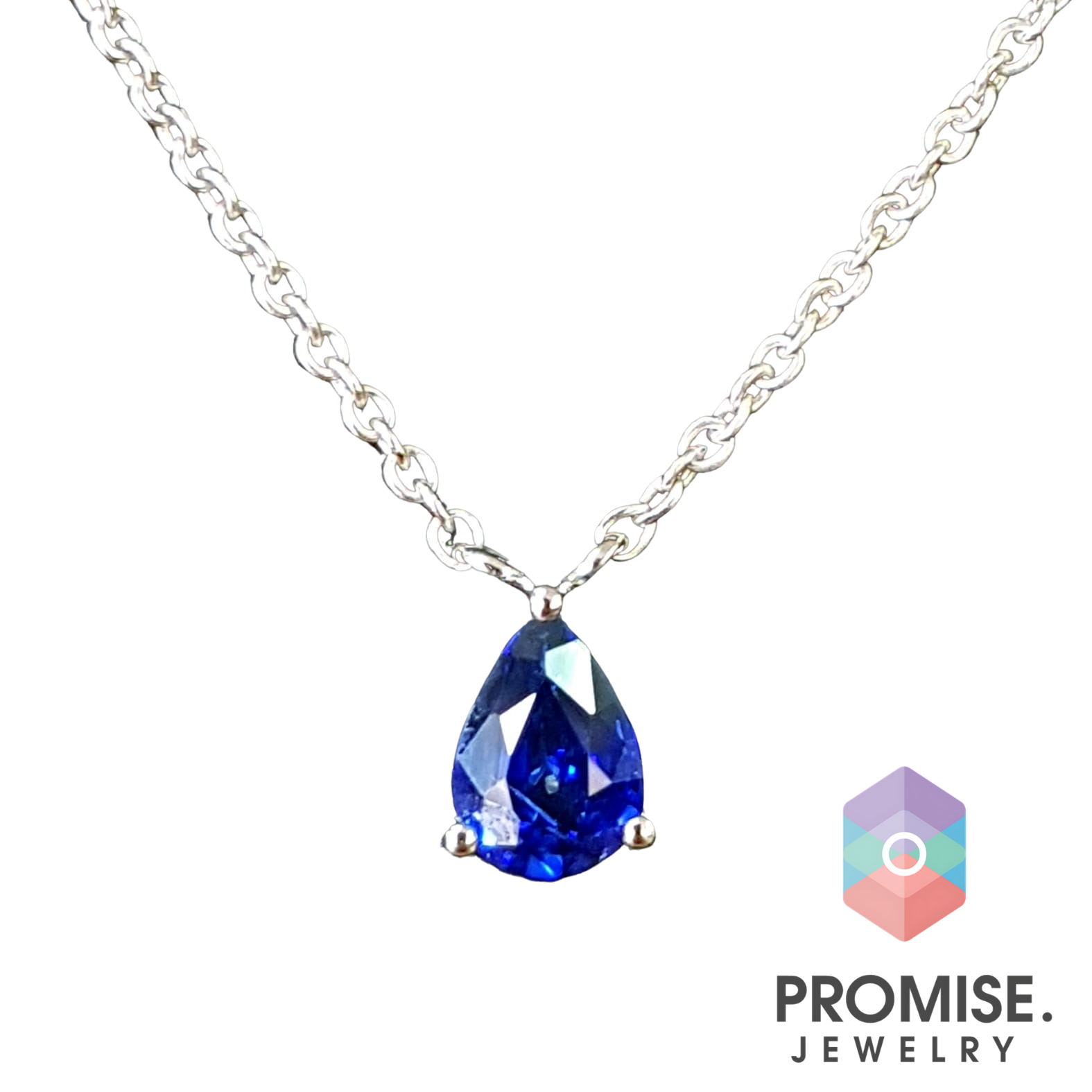 Pear Shaped Sapphire Pendant