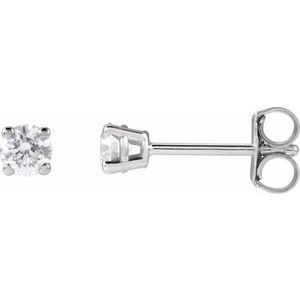 White Gold 1/4 CTW Lab-Grown Diamond Stud Earrings